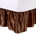 Satin Bed Skirt - King - 15 in Drop