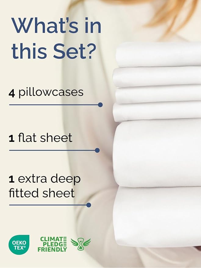 Cooling Bed Sheet Set - King - 6 Piece