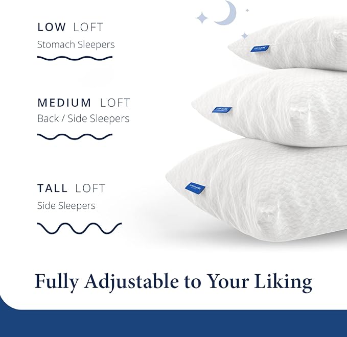 Bamboo Bed Pillow - King - 2 Pack