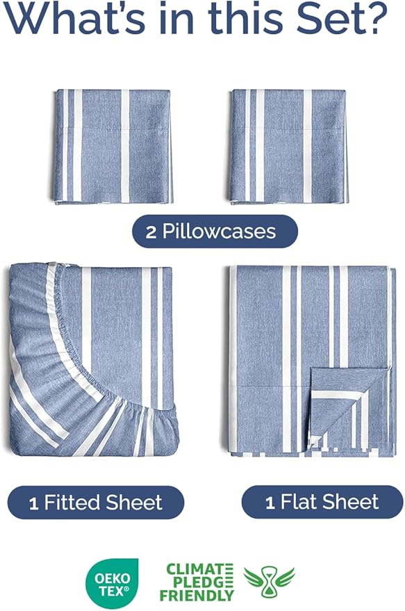 Cooling Bed Sheet Set - Twin XL - 4 Piece