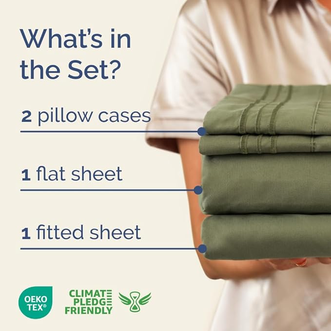 Cooling Bed Sheet Set - Full - 4 Piece