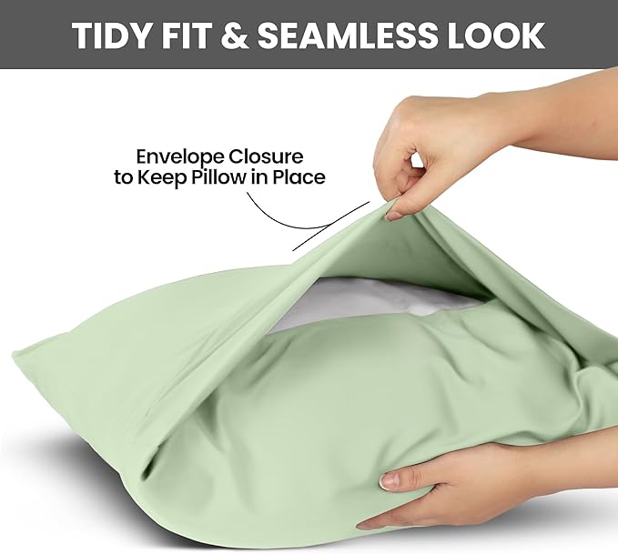 Microfiber Pillowcase Set - King - 20 x 40 in - 2 Pack
