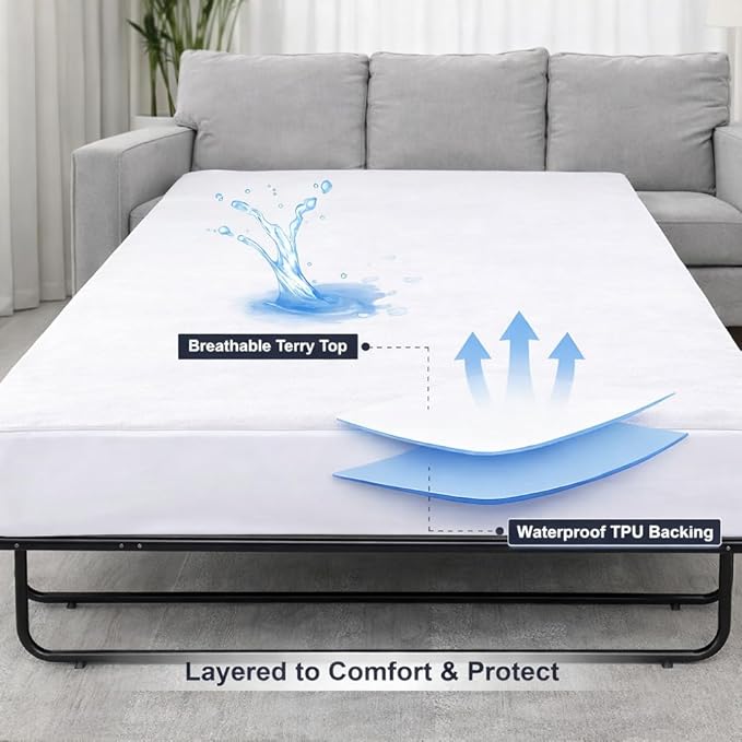 Waterproof Mattress Protector - Queen - 8 in Deep Pocket
