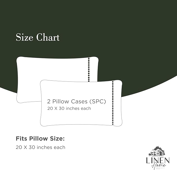 100% Cotton Pillowcase Set - Queen - 2 Piece