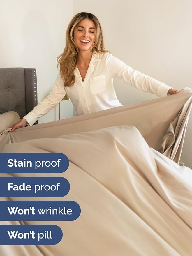 Cooling Bed Sheet Set - Twin - 4 Piece