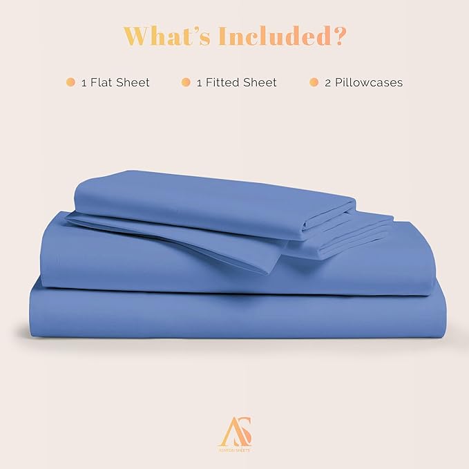 Cooling Bed Sheet Set - Queen - 16 in Deep Pocket - 4 Piece