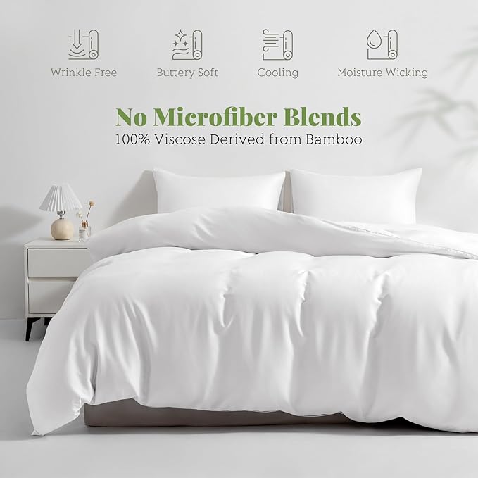 Bamboo Cooling Duvet Cover Set - Twin XL - 2 Piece