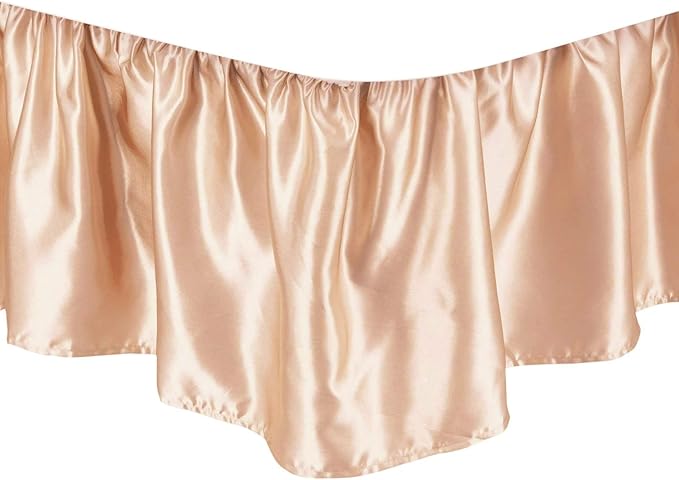 Satin Bed Skirt - Full - 15 in Drop