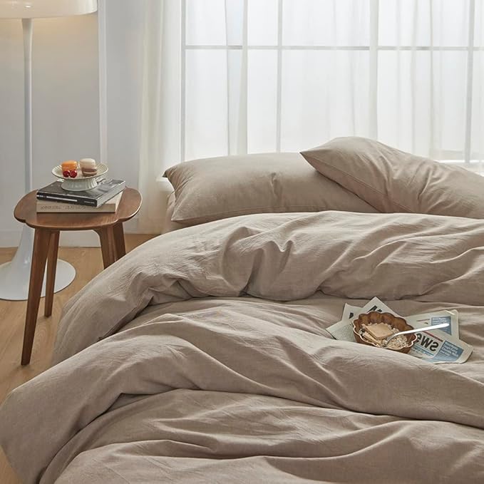Linen Duvet Cover Set - King - 3 Piece