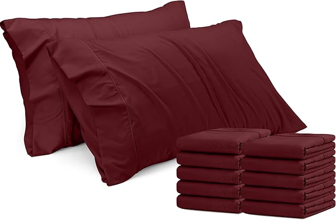 Microfiber Pillowcase - Queen - 20 x 30 in - 12 Pack