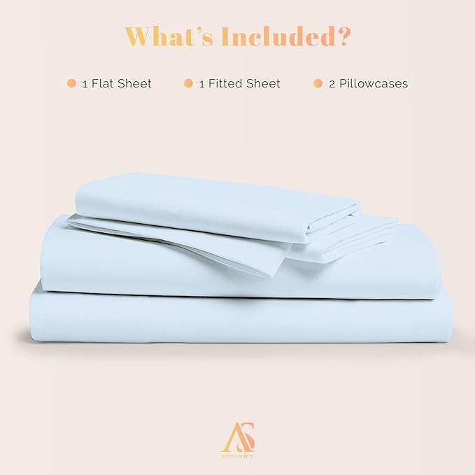 Cooling Bed Sheet Set - Queen - 16 in Deep Pocket - 4 Piece