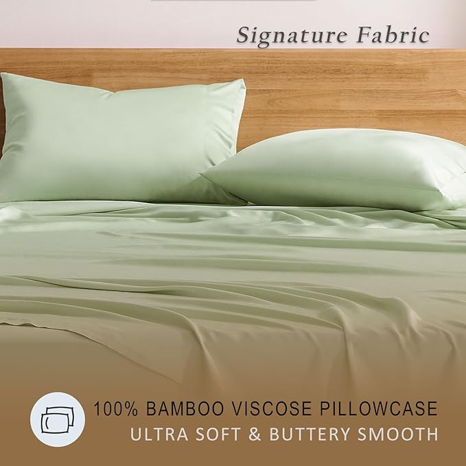 Bamboo Cooling Pillowcase Set - King - 2 Piece