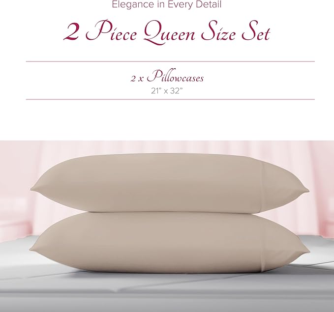 Linen Cooling Pillowcase Set - Queen - 2 Piece