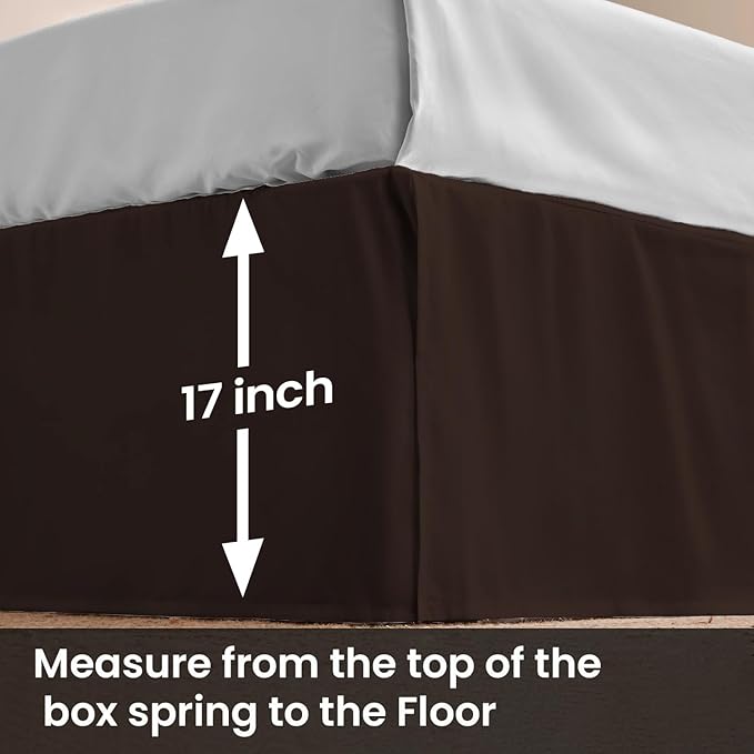 Microfiber Bed Skirt - Queen - 17 in Drop