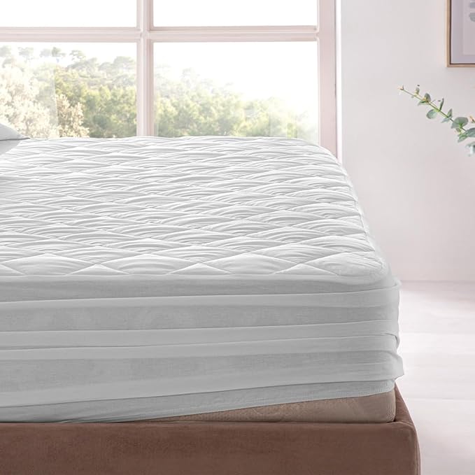 100% Cotton Mattress Protector - California King - 14 in Deep Pocket