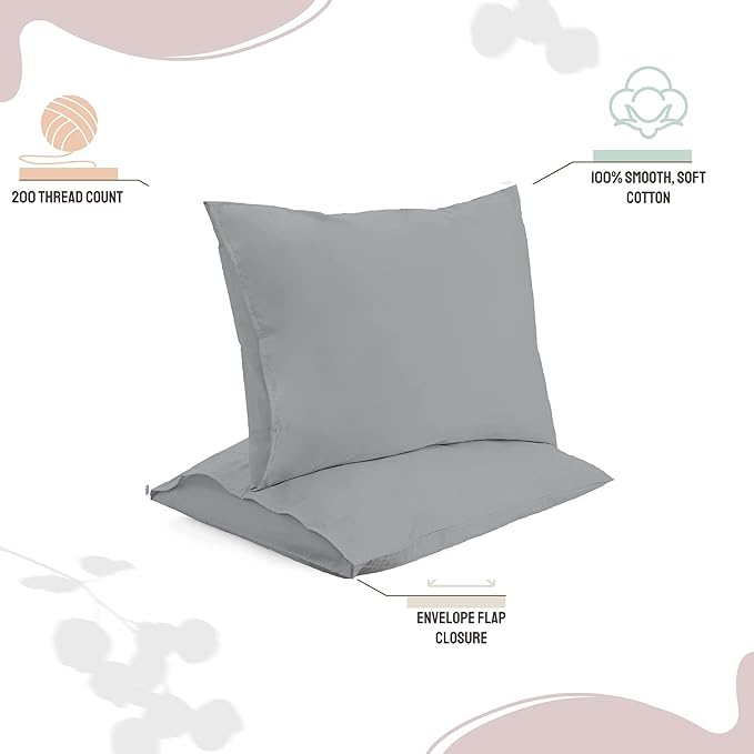 Linen Pillowcase Set - King - 2 Pack