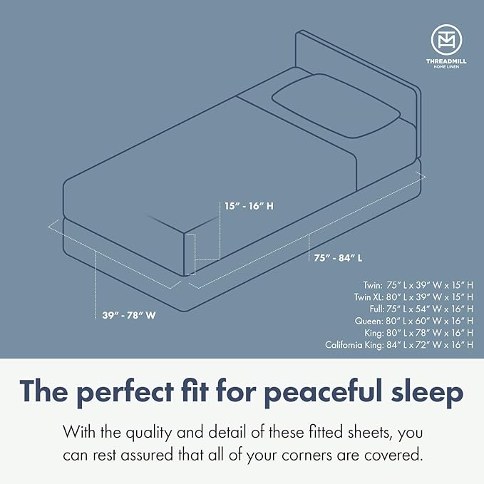 100% Cotton Cooling Bed Sheet Set - Queen - 4 Piece