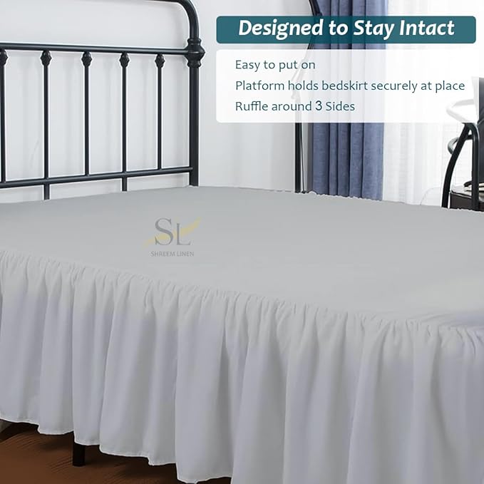 Linen Bed Skirt - Full