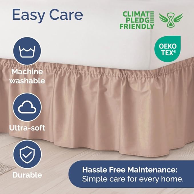 Bed Skirt - King - 12 in Drop