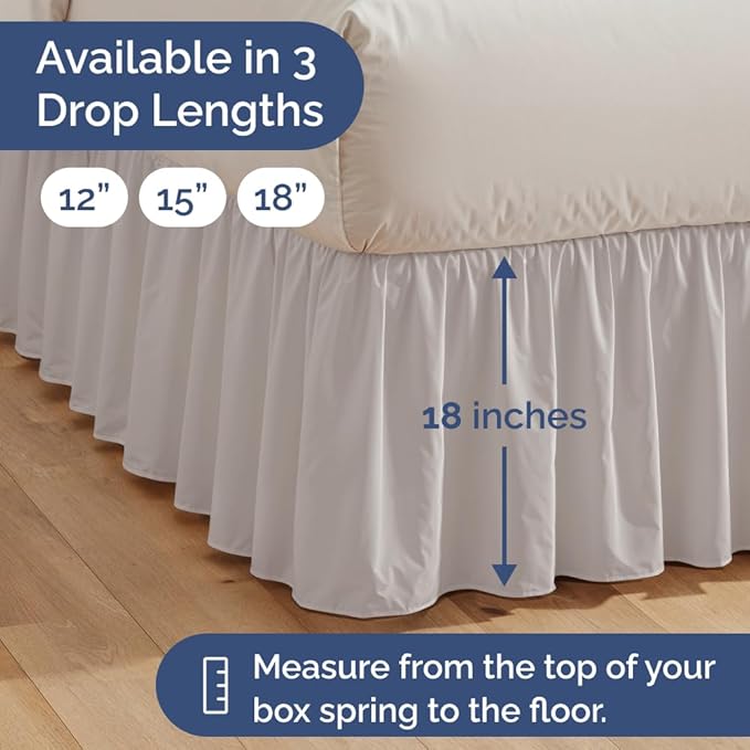 Bed Skirt - Full - 18 in Drop