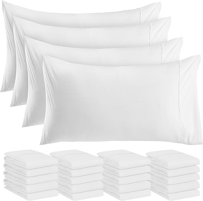 Microfiber Pillowcase - Queen - 20 x 30 in - 24 Pack
