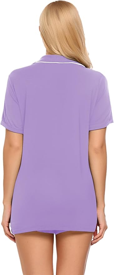 Women's Pajama Set - Short Sleeve - 2 Piece