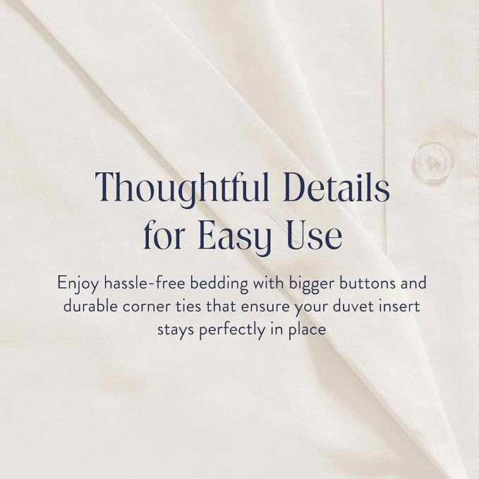 100% Cotton Duvet Cover Set - King - 3 Piece