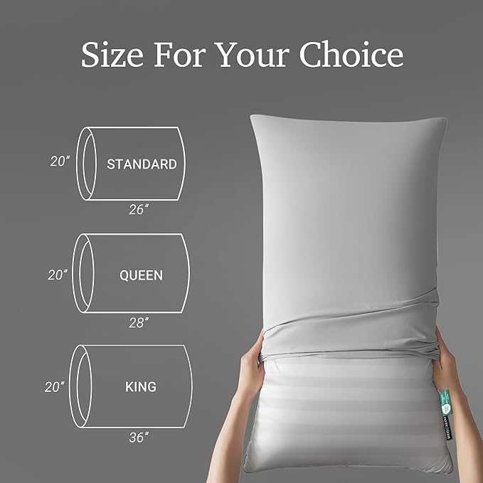 100% Cotton Bed Pillow - King - 2 Piece