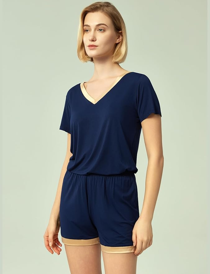 Bamboo Shorts Pajama Set - Short Sleeve - 2 Piece