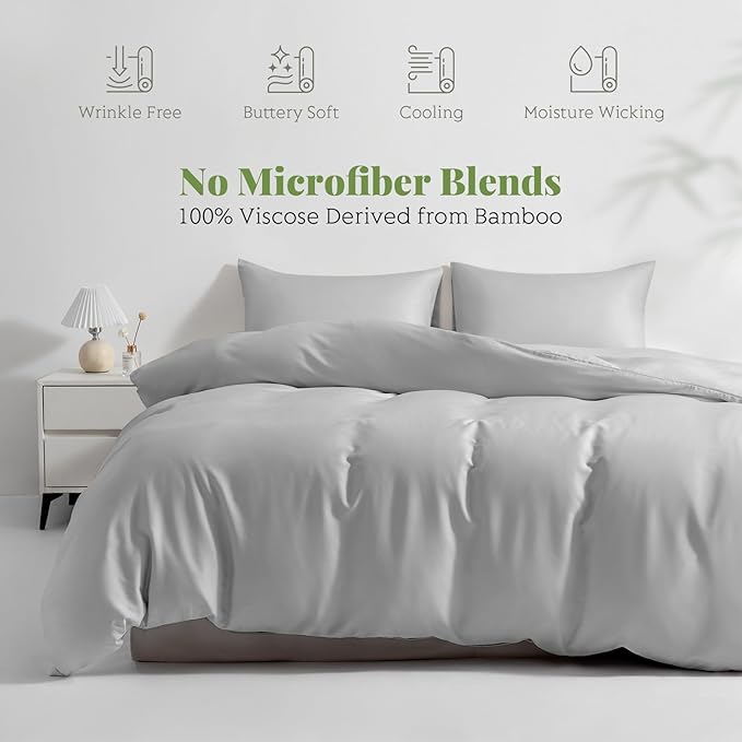Bamboo Cooling Duvet Cover Set - Twin XL - 2 Piece