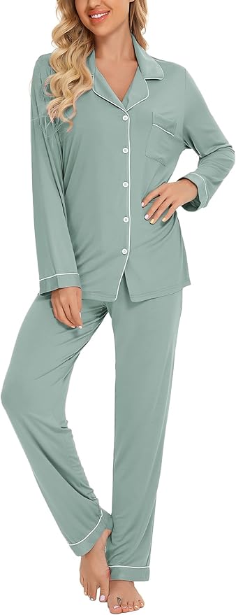 Women's Pants Pajama Set - Long Sleeve - 2 Piece