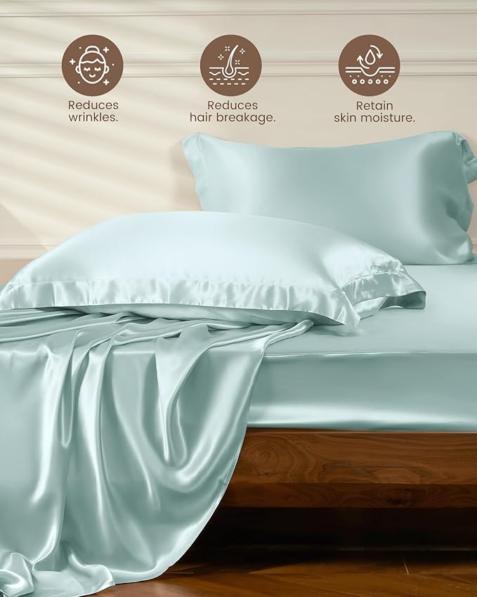 Mulberry Silk Bed Sheet Set - California King - 4 Piece