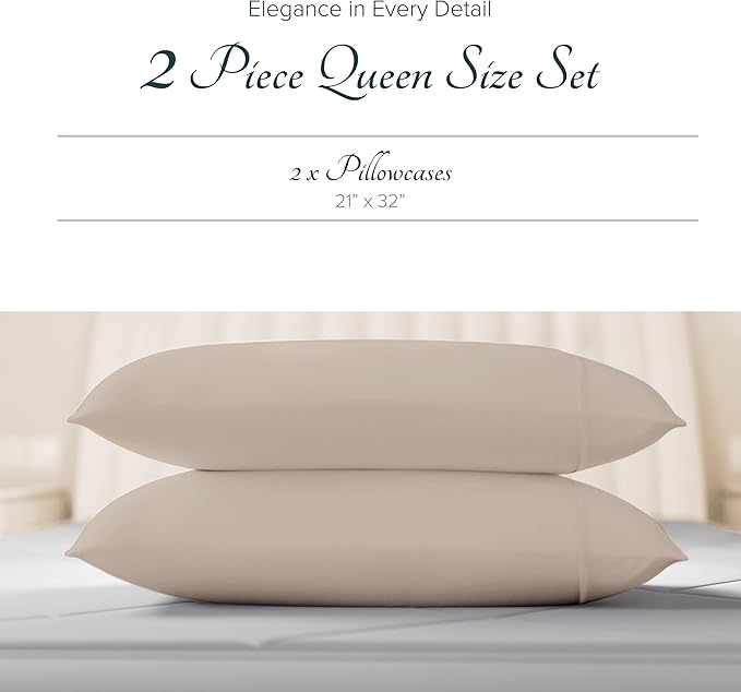 Linen Cooling Pillowcase Set - Queen - 2 Piece