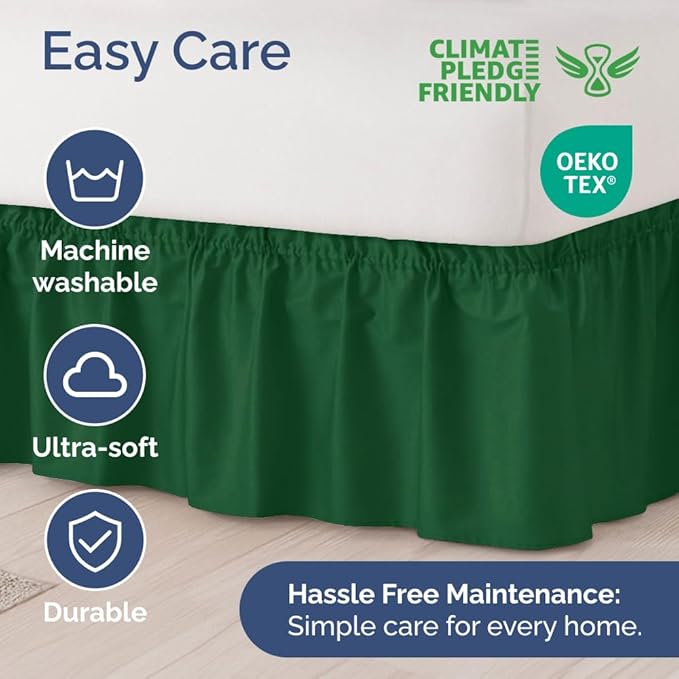 Bed Skirt - King - 12 in Drop