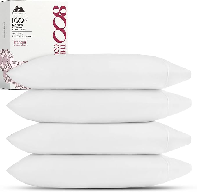 Linen Cooling Pillowcase Set - Queen - 4 Piece
