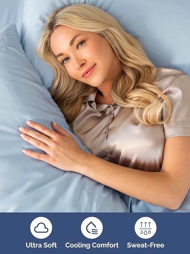Cooling Bed Sheet Set - Queen - 6 Piece