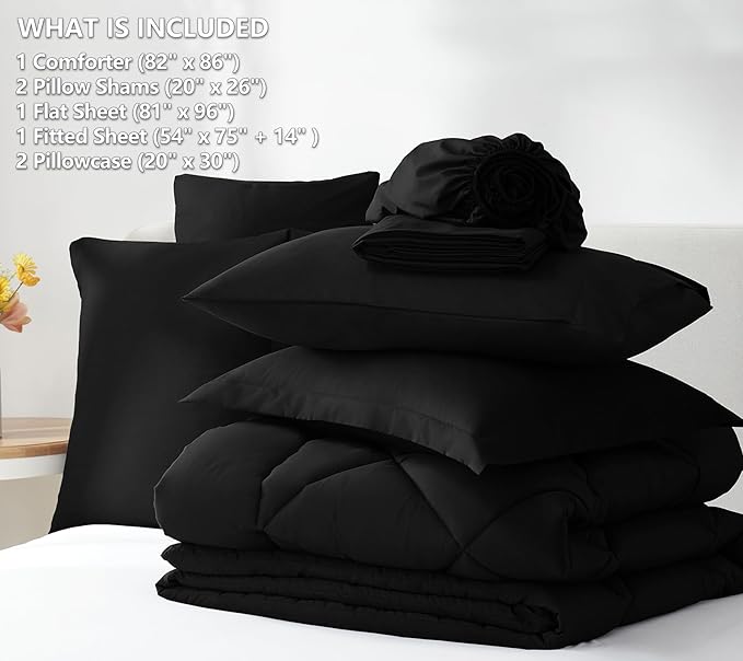 Down Alternative Comforter Set - Full - 7 Piece