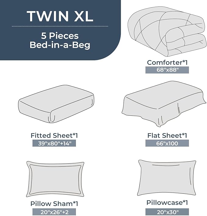 Comforter Set - Twin - 5 Piece