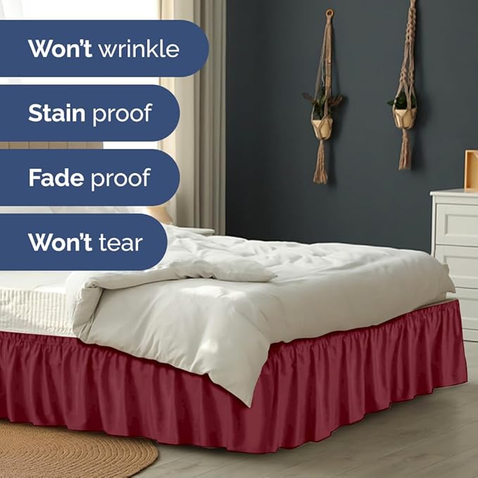 Bed Skirt - King - 12 in Drop