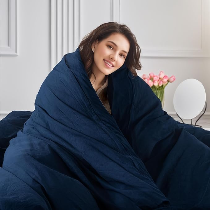 Linen Duvet Cover Set - Full - 3 Piece
