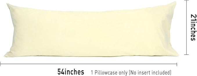 100% Cotton Pillowcase - 21 x 54 in