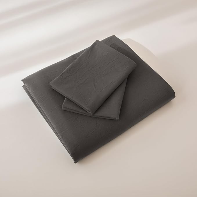 Linen Duvet Cover Set - King - 104 x 90 in - 3 Piece