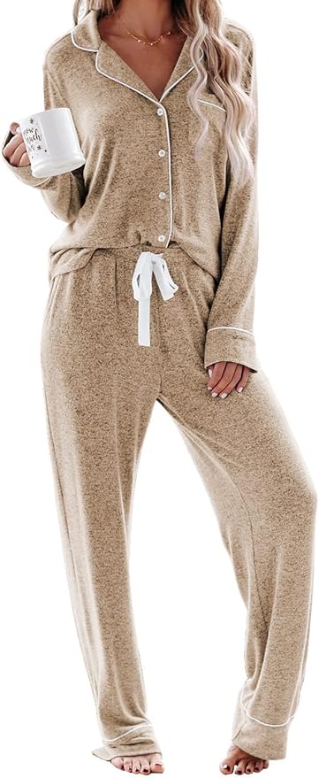 Women's Pajama Set - Long Sleeve - 2 Piece