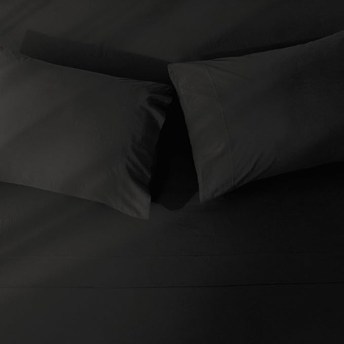 Linen Bed Sheet Set - King - 4 Piece