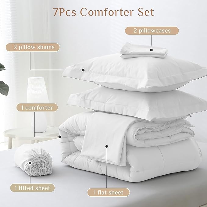 Down Alternative Comforter Set - Full - 7 Piece