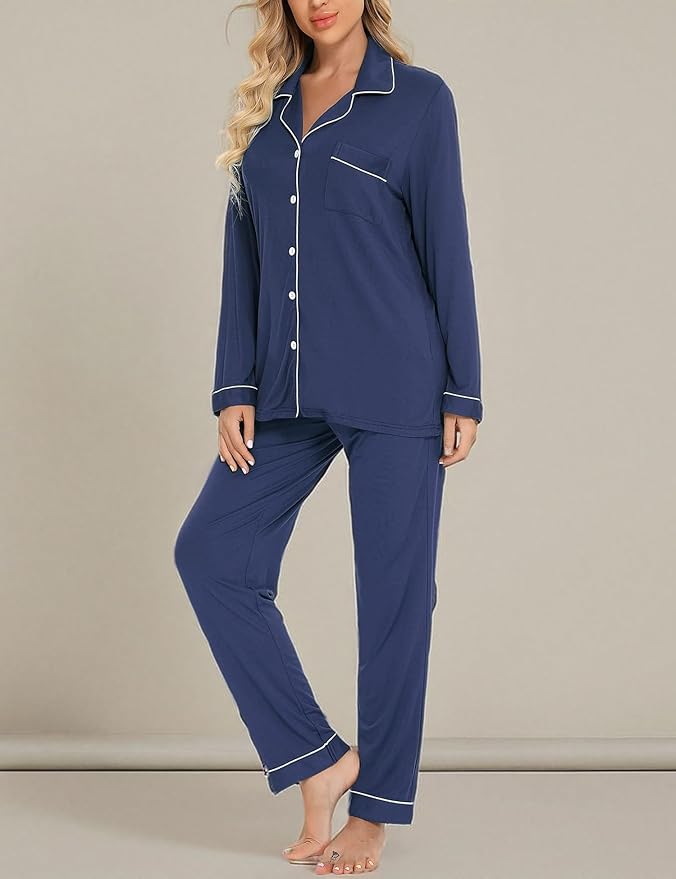 Women's Pants Pajama Set - Long Sleeve - 2 Piece