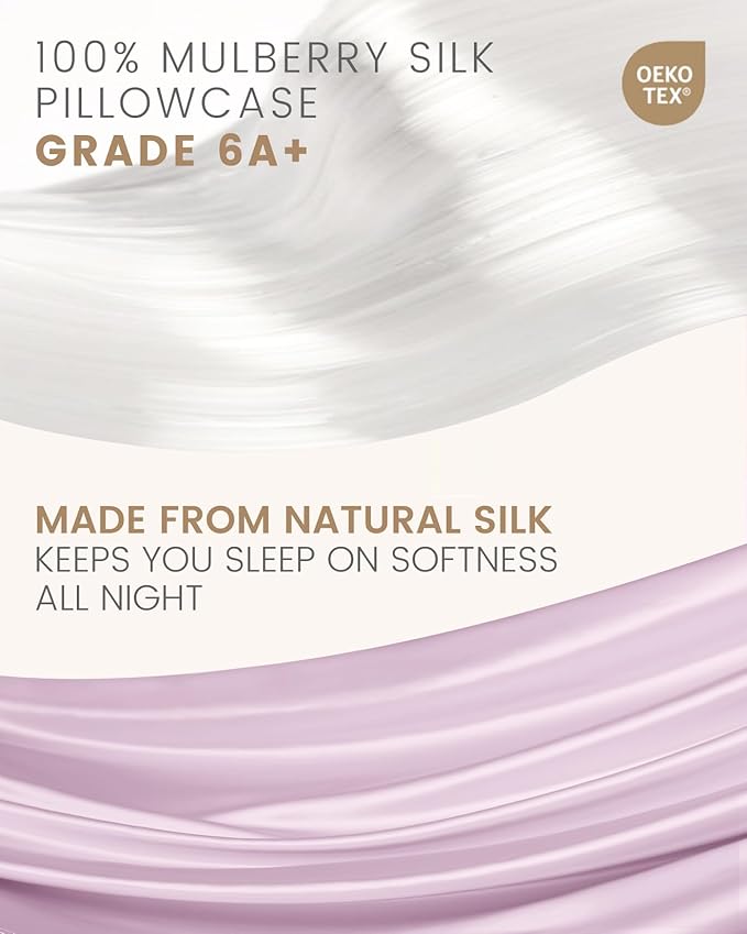 Mulberry Silk Hypoallergenic Pillowcase - Queen