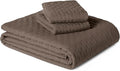 Microfiber Quilt Set - King - 3 Piece