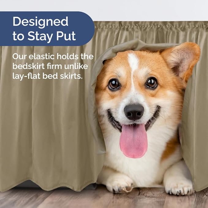 Bed Skirt - King - 12 in Drop