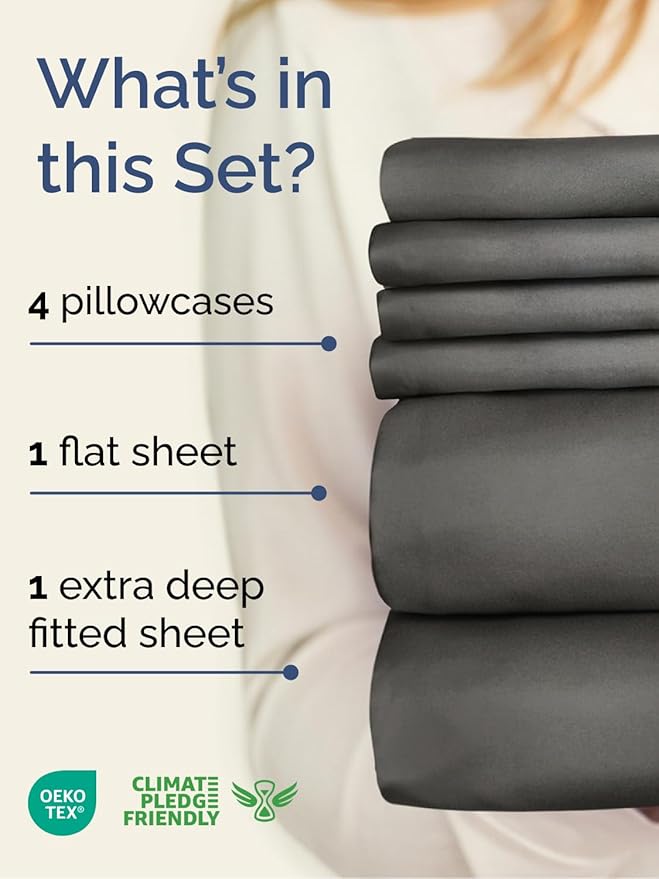 Cooling Bed Sheet Set - King - 6 Piece